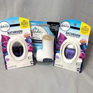 Febreze Bathroom Air Freshener Gain Moonlight Breeze 0.25 fl oz 2 Pack 45 Day